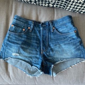 Levi’s denim cutoff shorts